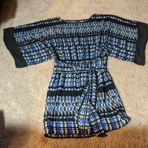 BCBG MaxAzria Geometric Belted Mini Dress Size M